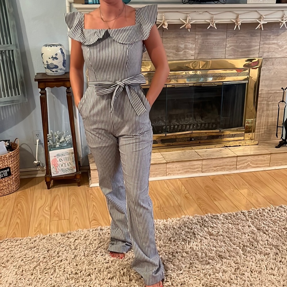BCBG Generation Striped Jumpsuit! Size 2!